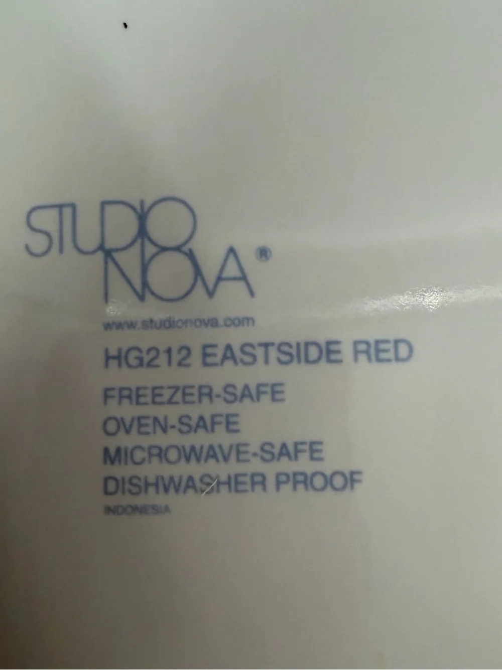 Studio Nova Eastside Red 11” Dinner Plates Set of 6 Y212 Discontinued